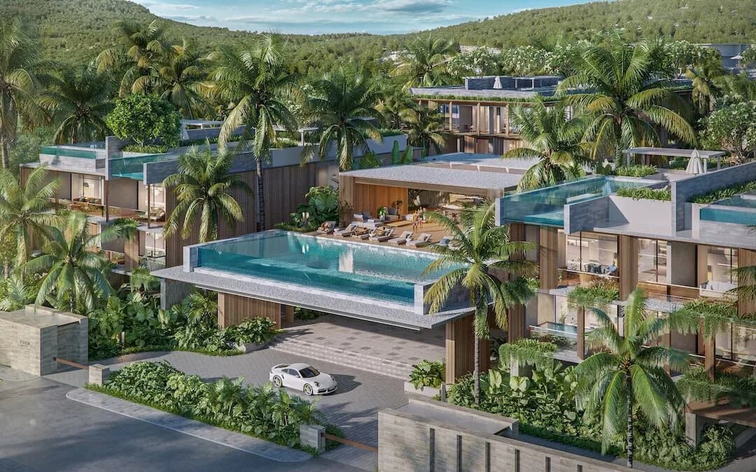 Eden Residences exterior and landscaped terraces — developer rendering